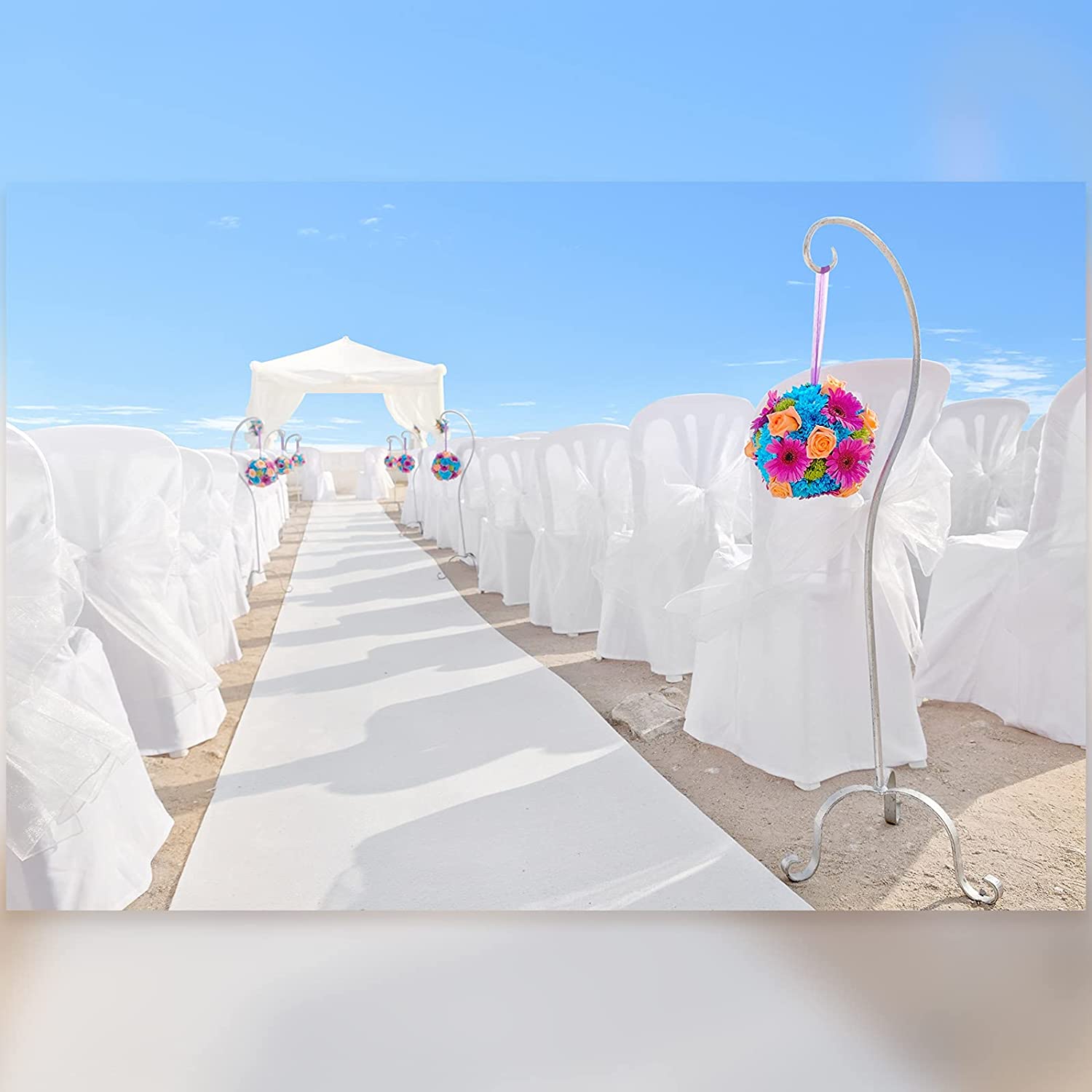 Aisle Runner White - Matrimonio tappeto bianco antiscivolo corridoio Hotel