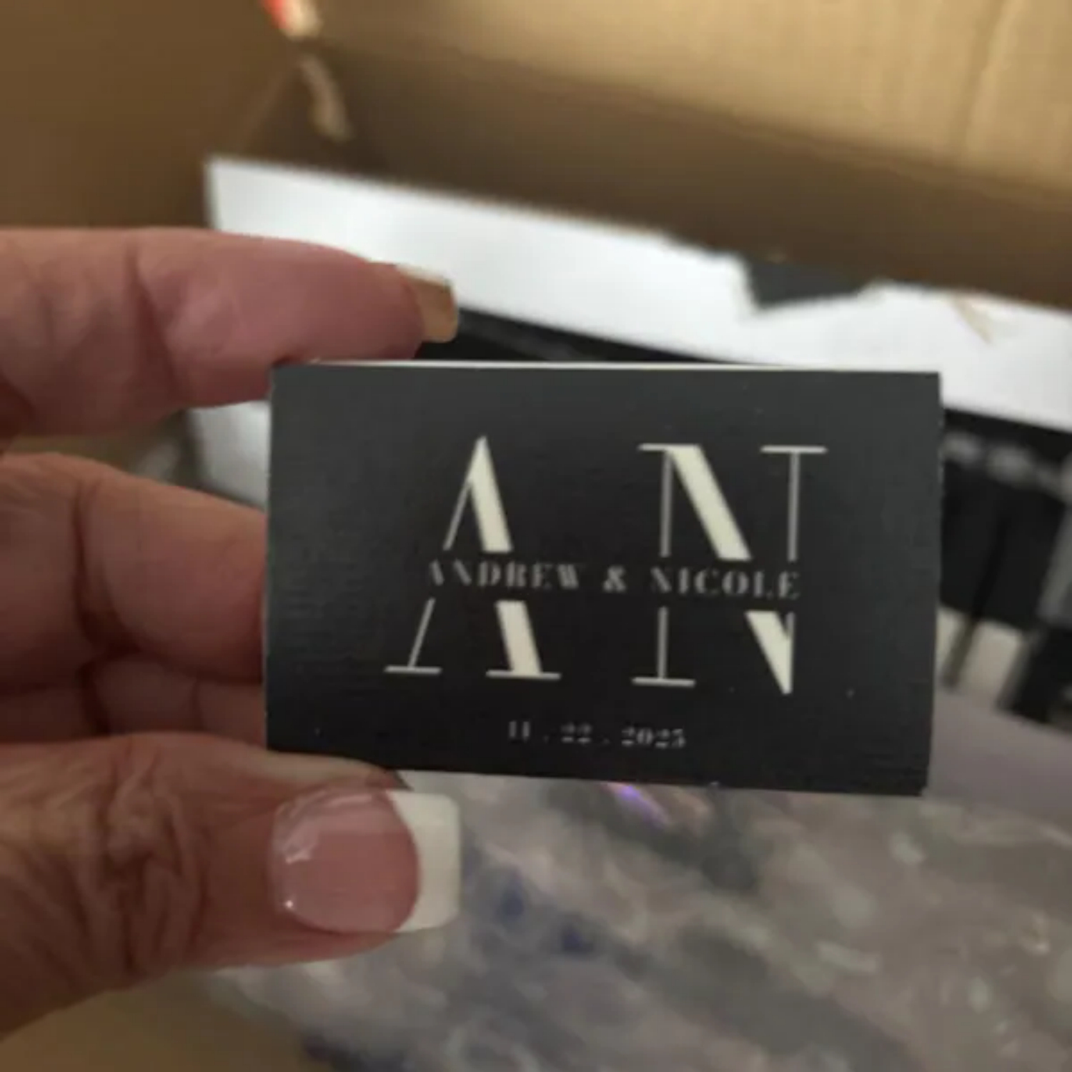Wedding Supply Wholesale - Scatole di fiammiferi personalizzate con lamina