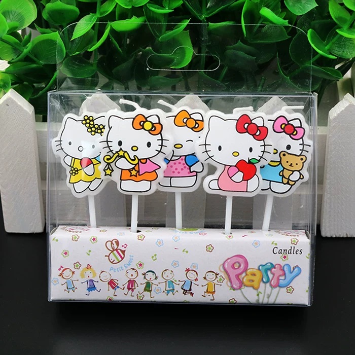 Unity Candle Set - Set di 5 Candele Kawaii HelloKitty