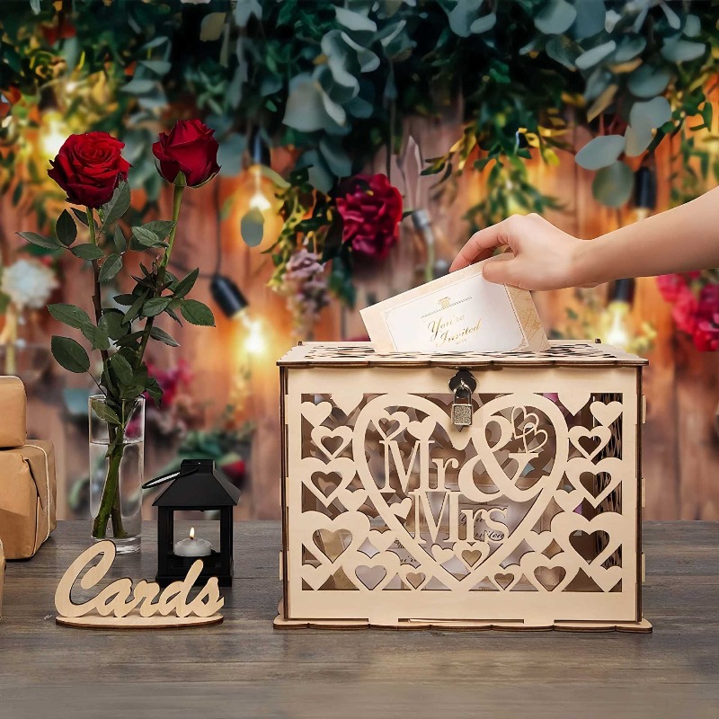 Wedding Card Box - Fai da te in legno signor
