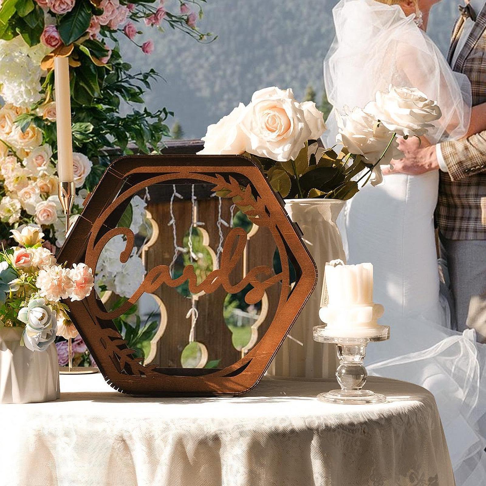 Wedding Card Box - Scatola per Biglietti di Matrimonio, Porta