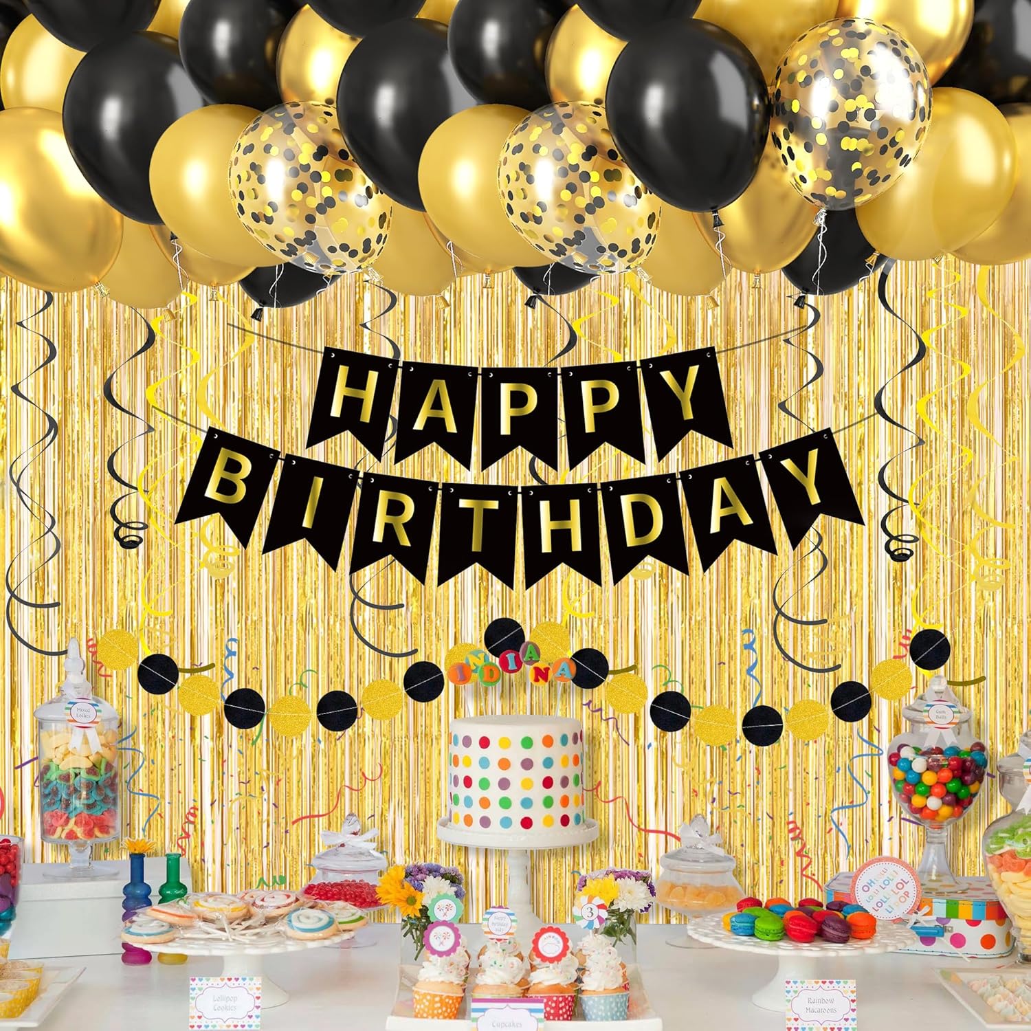 Wedding Balloon Arch - Decorazioni di buon compleanno in oro