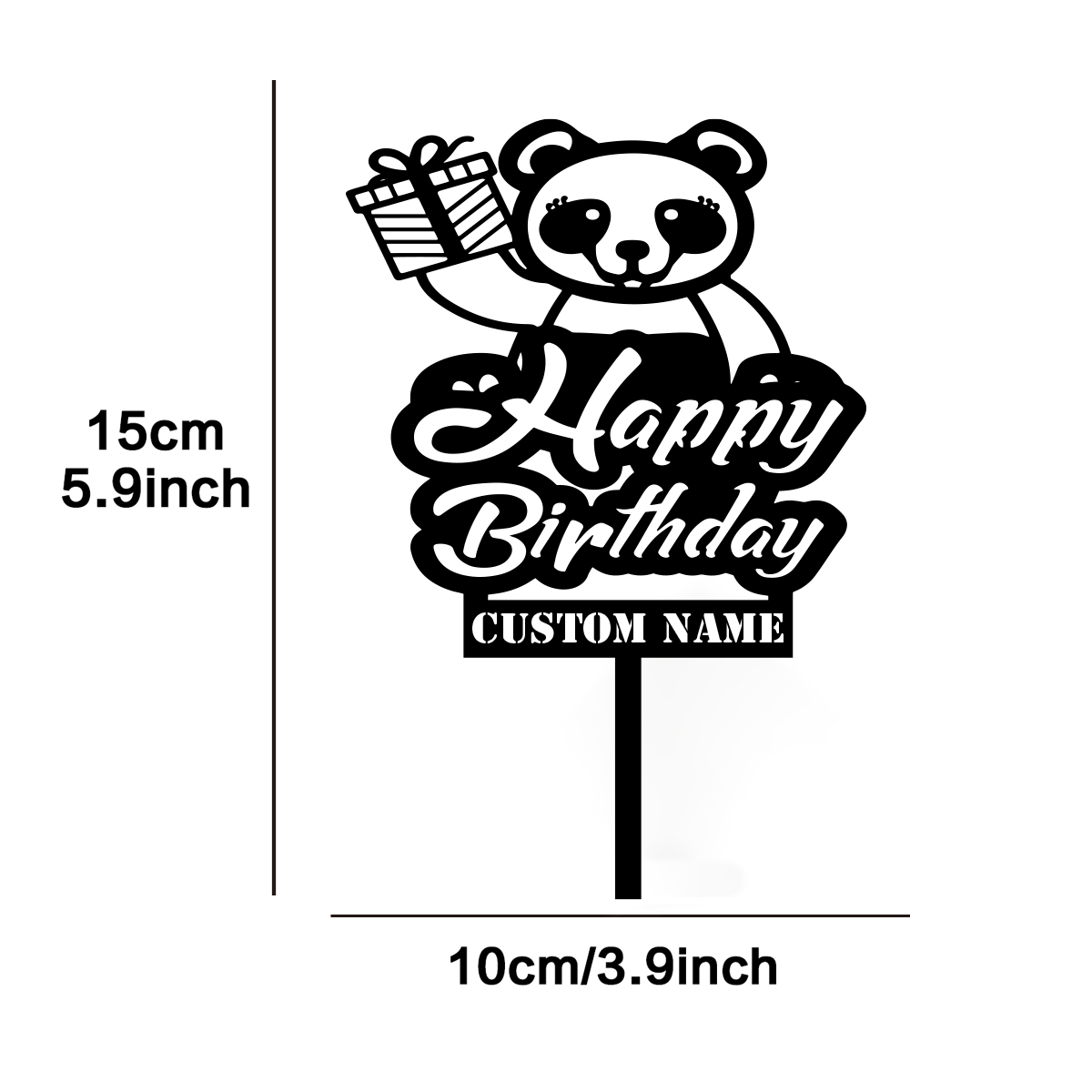 Wedding Cake Supply - 1PC Decorazione per torta con auguri
