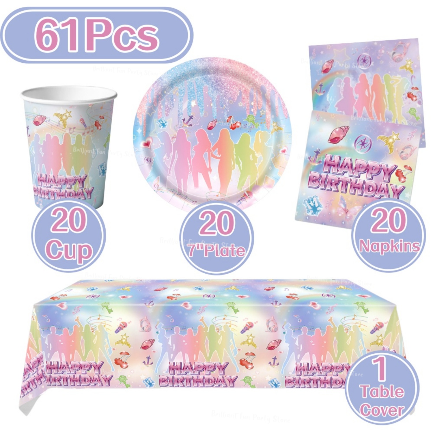 Set di 61 Pezzi di Stoviglie U - Wedding Supply Kit recensione e prezzo