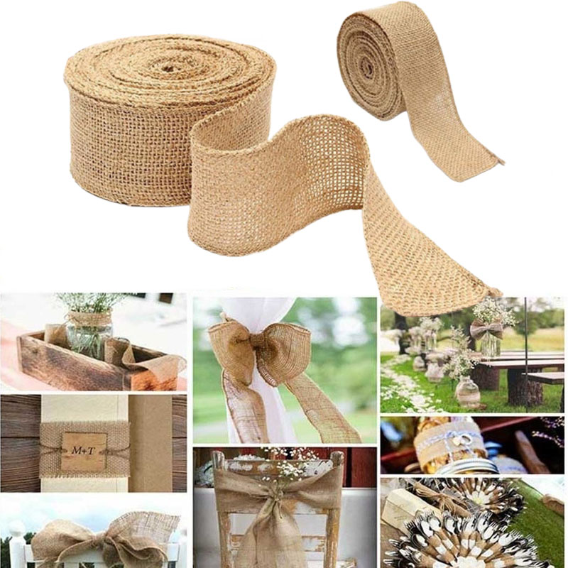 2M/Roll Naturale Juta tela Nas - Wedding Supply Rentals recensione e prezzo