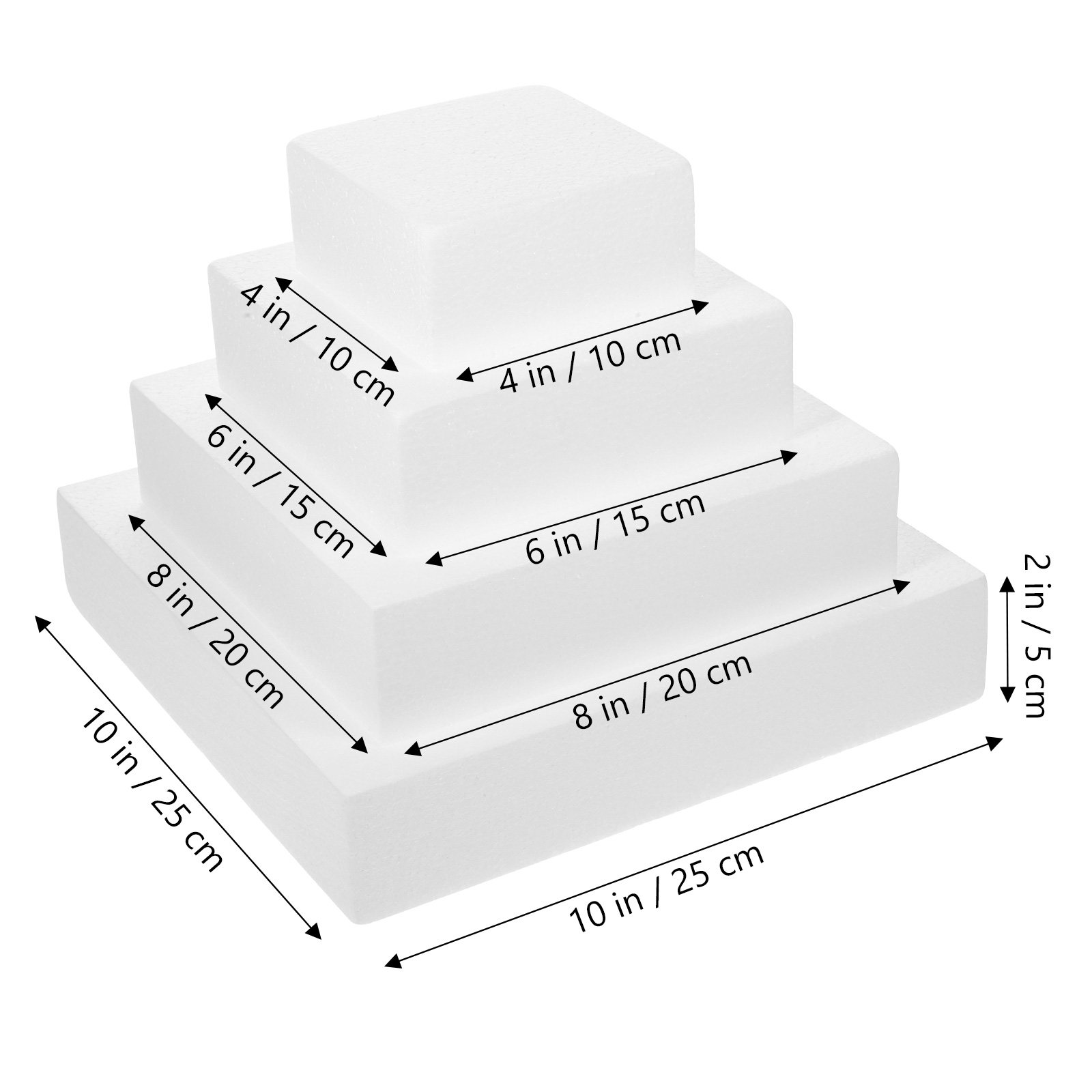 4 Pezzi di Dummy per Torte Bia - Wedding Cake Supply recensione e prezzo